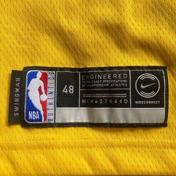 Nike Los Angeles Lakers Jersey Mens Large LeBron James #23 Yellow Basketball - Picture 7 of 10